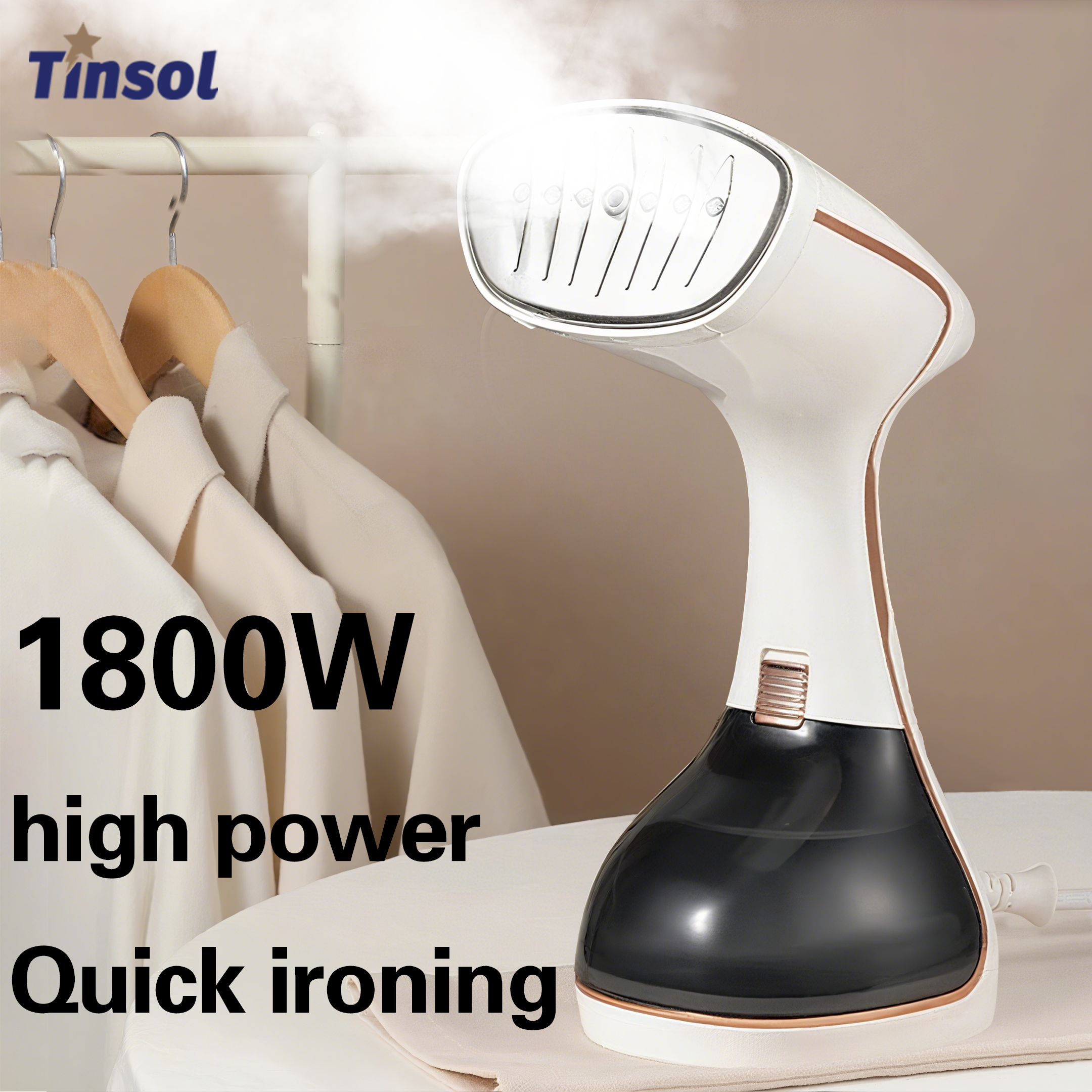 Portable Steamer Clothes - 1800W Handheld Steam Hanging Iron Touch