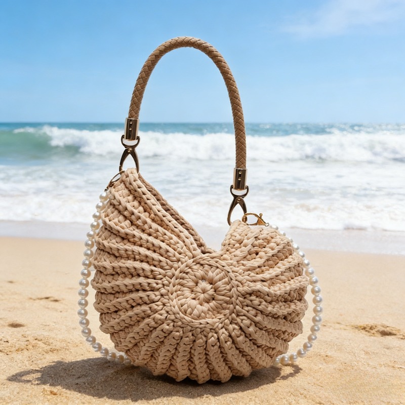 Travel Accessories Bag - Shell Handbag, Large Capacity Bohemian Style,