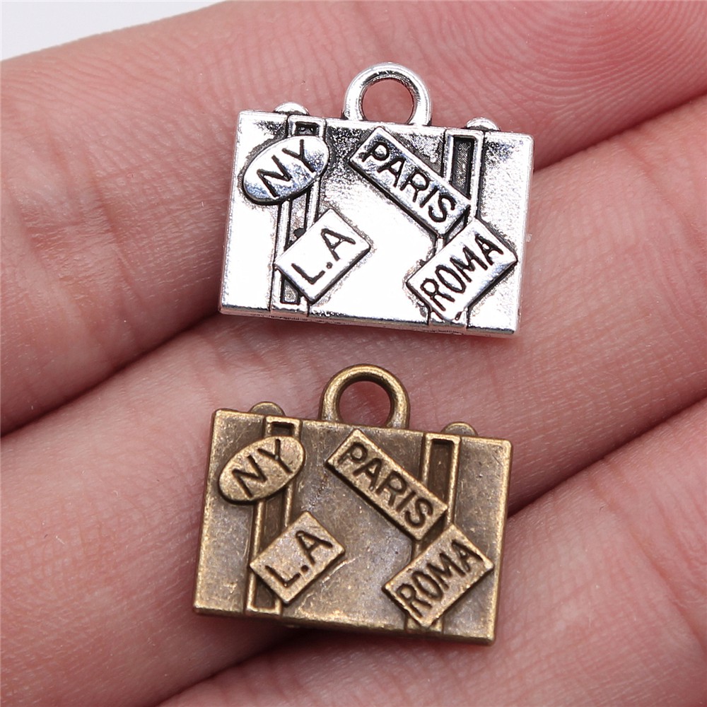 Travel Accessories New York - WYSIWYG 5pcs 15x16mm Charms Travel Bags