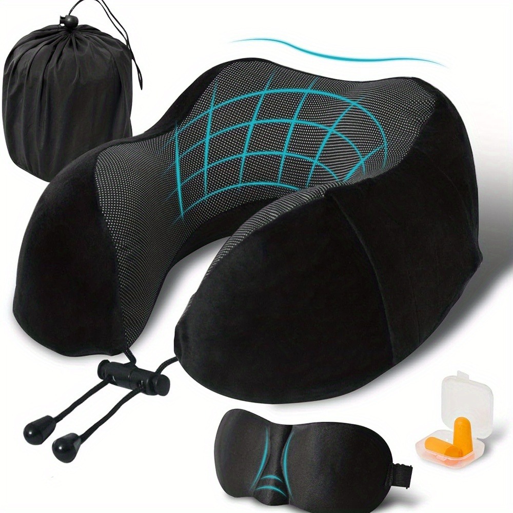 Earplug Set Foam - Travel Pillow, Airplane Sleep Travel Pillow,