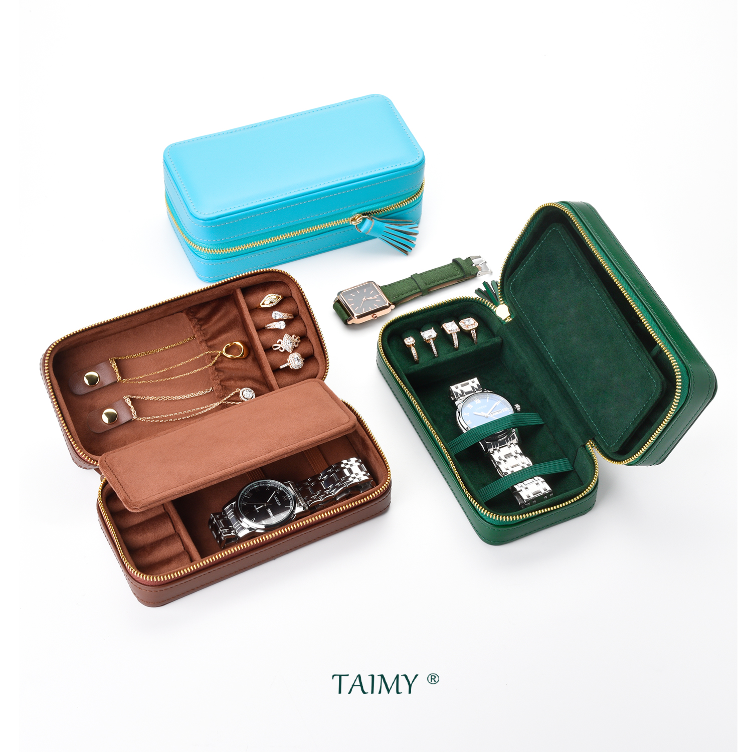 Luxury Pu Leather Jewelry Box  - Travel Jewellery & Accessories Organiser avaliação e preço