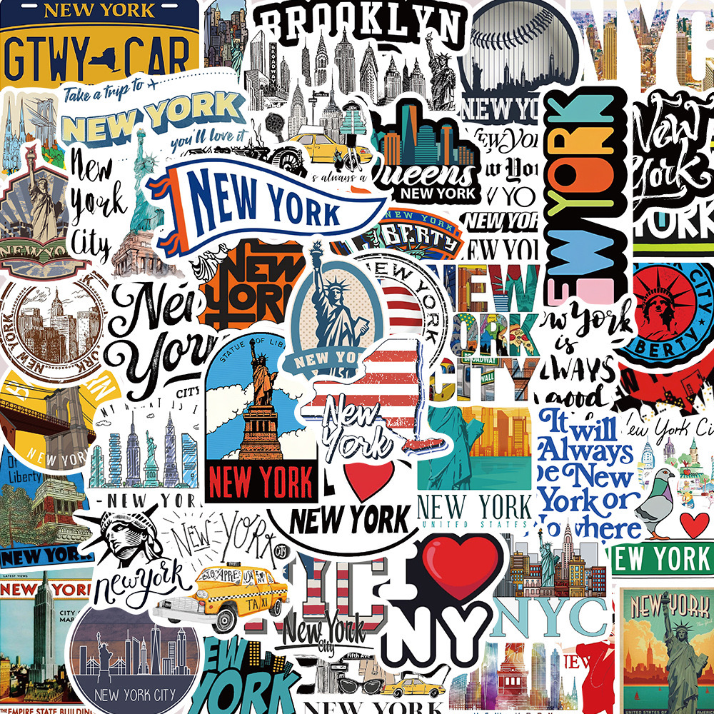 10/50PCS Cute New York City St - Travel Accessories New York avaliação e preço