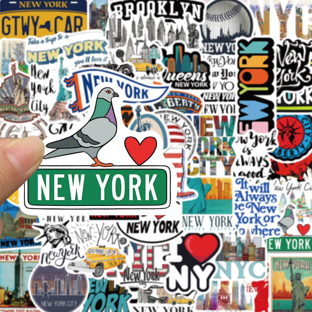 10/50PCS Cute New York City St - Travel Accessories New York avaliação e preço