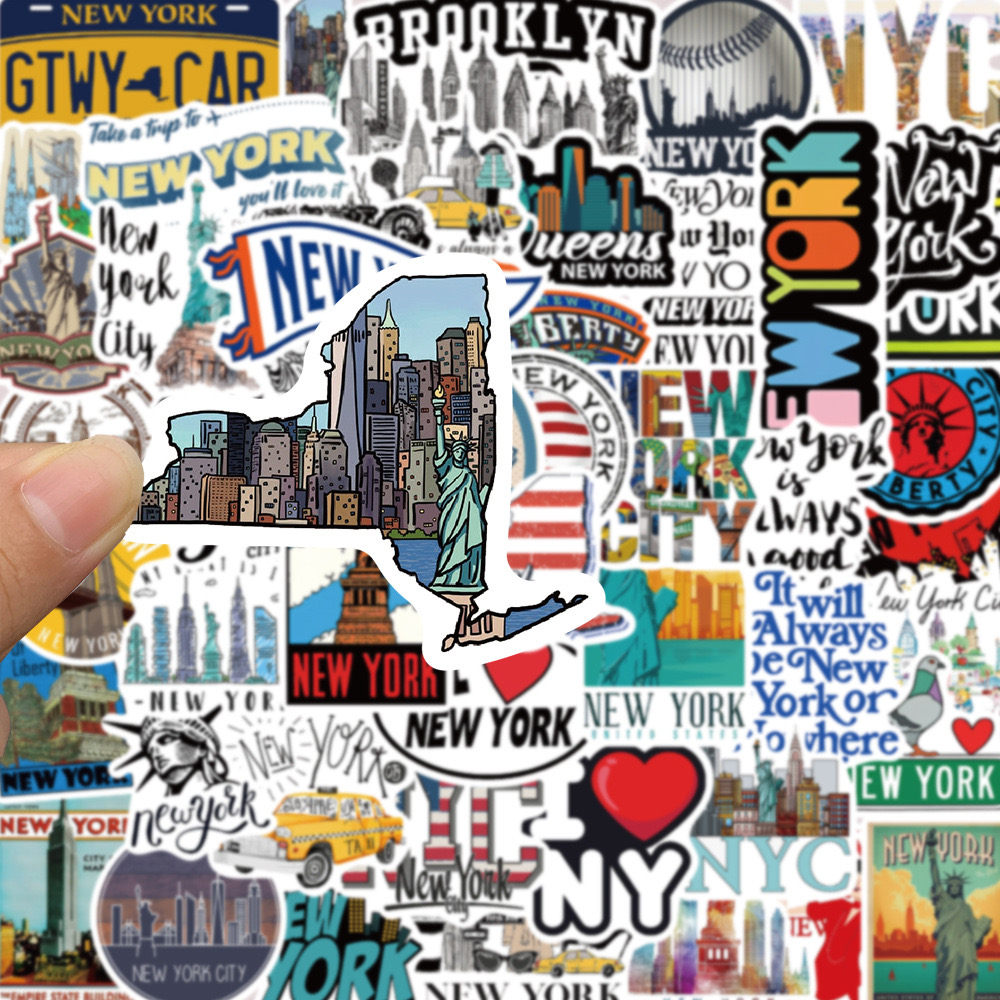 10/50PCS Cute New York City St - Travel Accessories New York avaliação e preço
