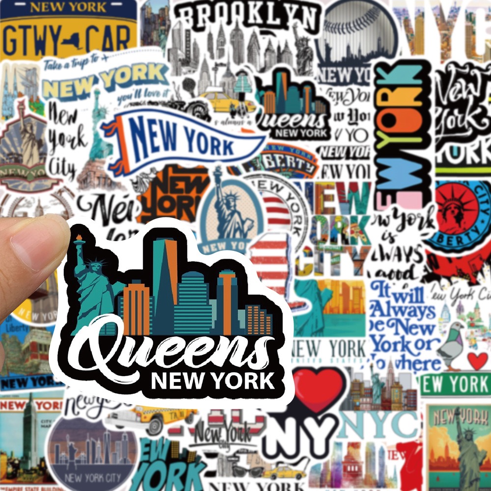 10/50PCS Cute New York City St - Travel Accessories New York avaliação e preço