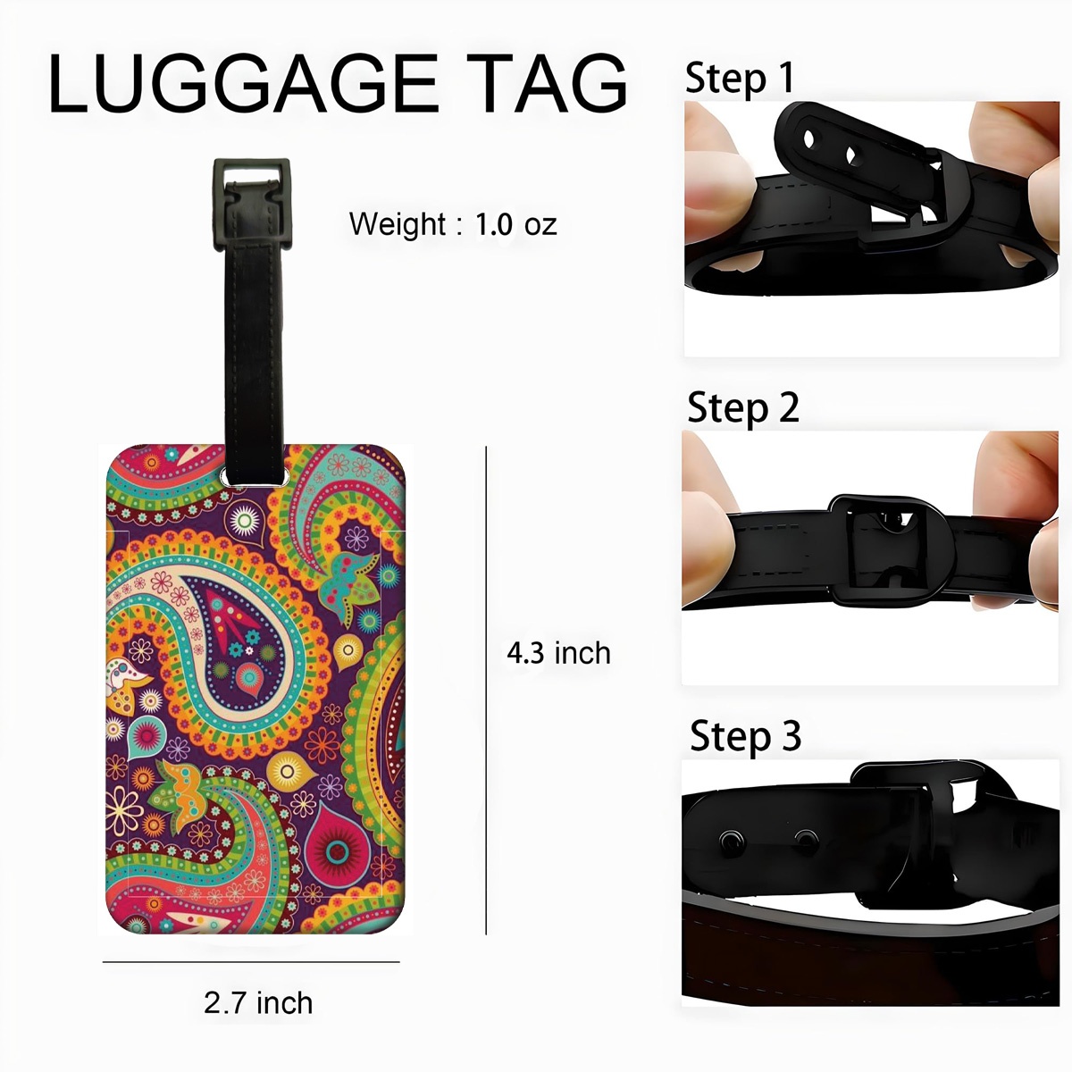Paisley Plastics Baggage Tag W - Travel Accessories List For Women avaliação e preço