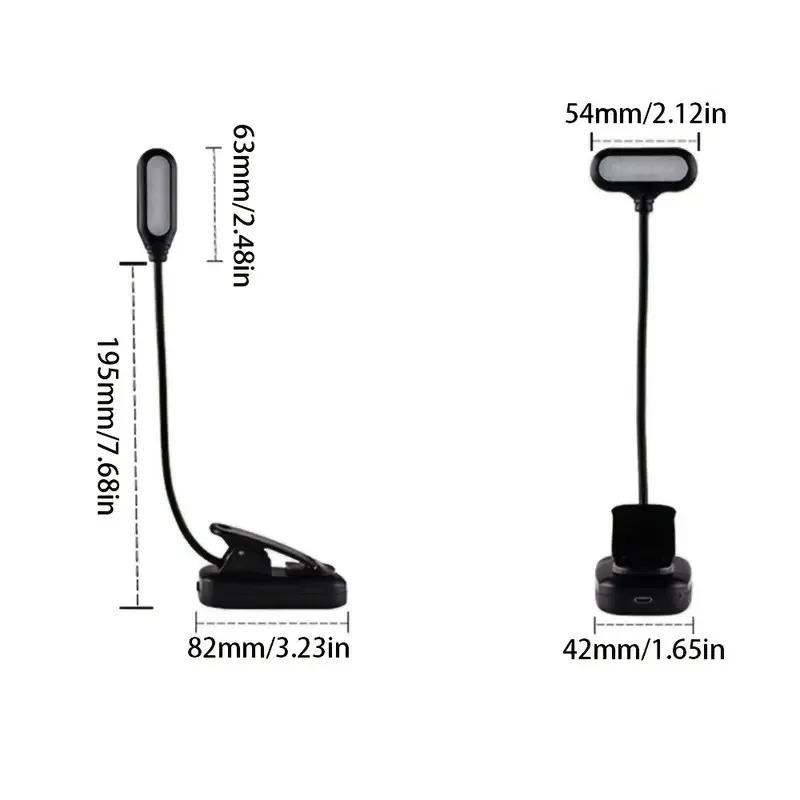 Mini LED Book Light with Clip, - Book Light Flexible avaliação e preço