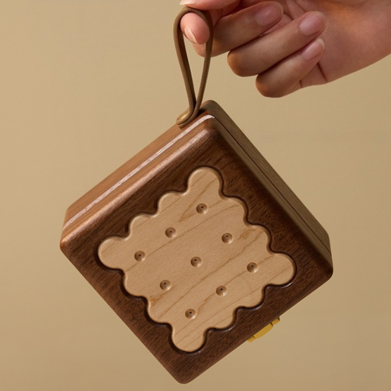 Solid Wood Cute Jewelry Box Ea - Travel Jewellery & Accessories Organiser avaliação e preço
