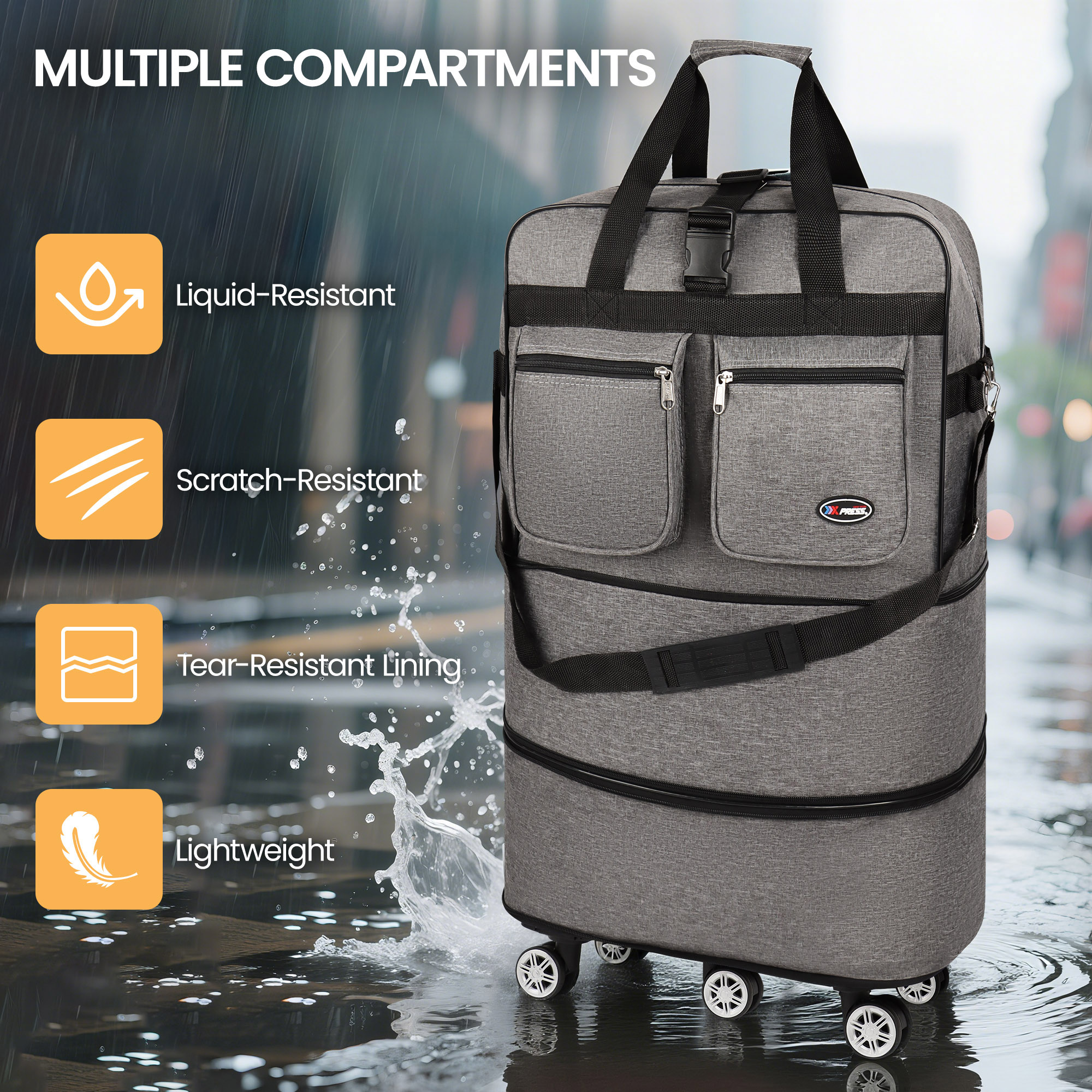 Folding Travel Bag Luggage Com - Travel Accessories New York avaliação e preço