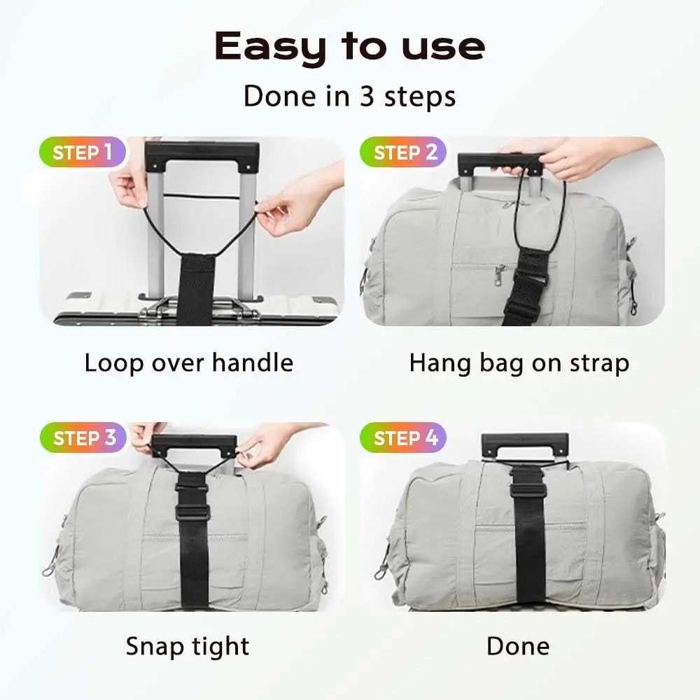 1 Pack Black Luggage Straps fo - Travel Accessories Luggage Straps avaliação e preço