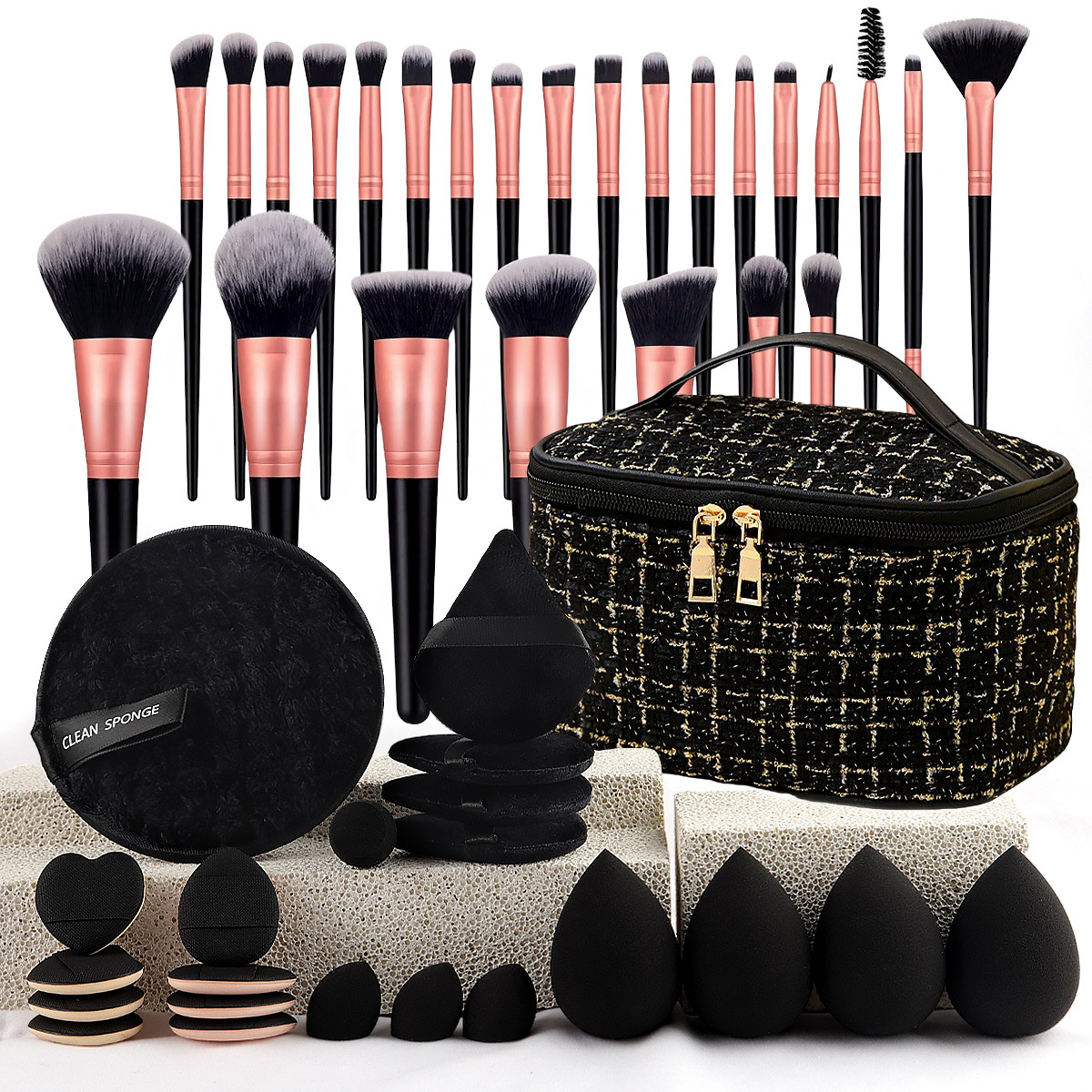 Makeup Brush Set Chic Fragranc - Travel Accessories Set avaliação e preço