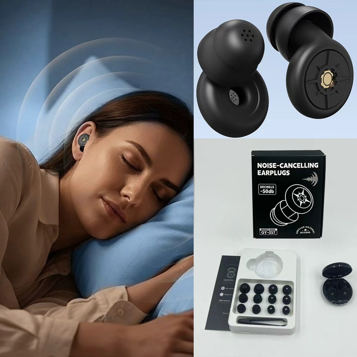 1 Set of New Noise-Cancelling  - Earplug Set Foam avaliação e preço