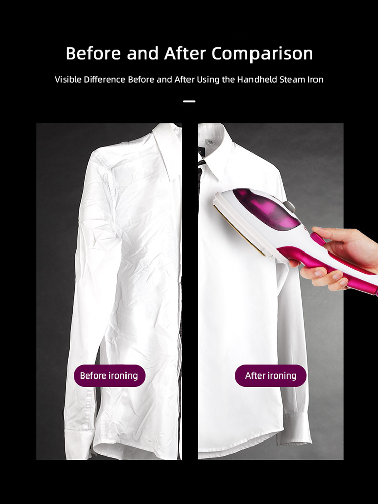 110V/220V Handheld Steam Iron  - Portable Steamer Clothes avaliação e preço