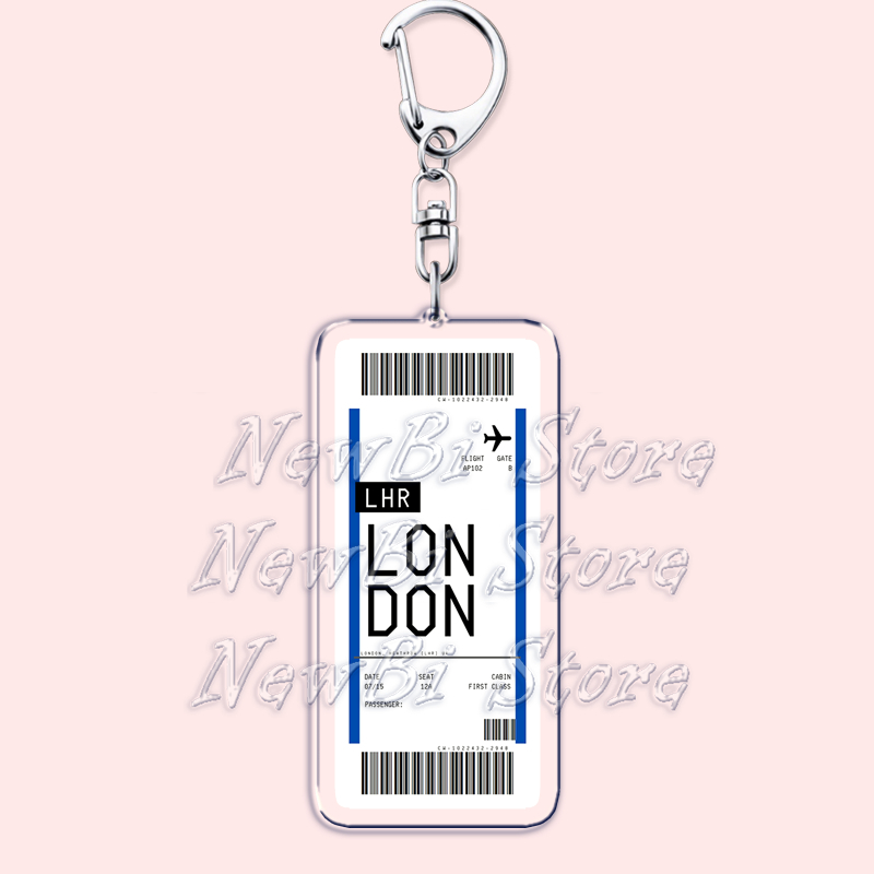 Plane Ticket Boarding Pass Key - Travel Accessories New York avaliação e preço