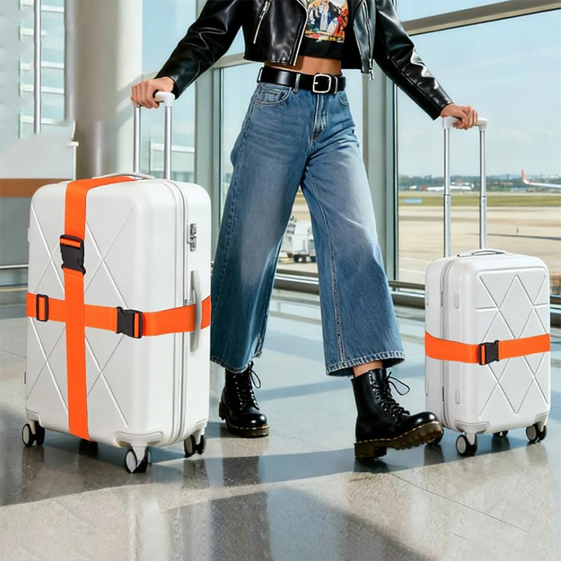 NEW Straight Shaped Luggage St - Travel Accessories Luggage Straps avaliação e preço