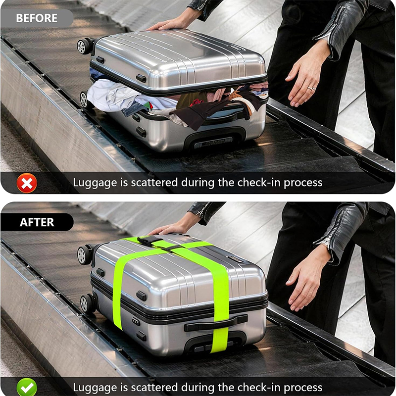 NEW Straight Shaped Luggage St - Travel Accessories Luggage Straps avaliação e preço