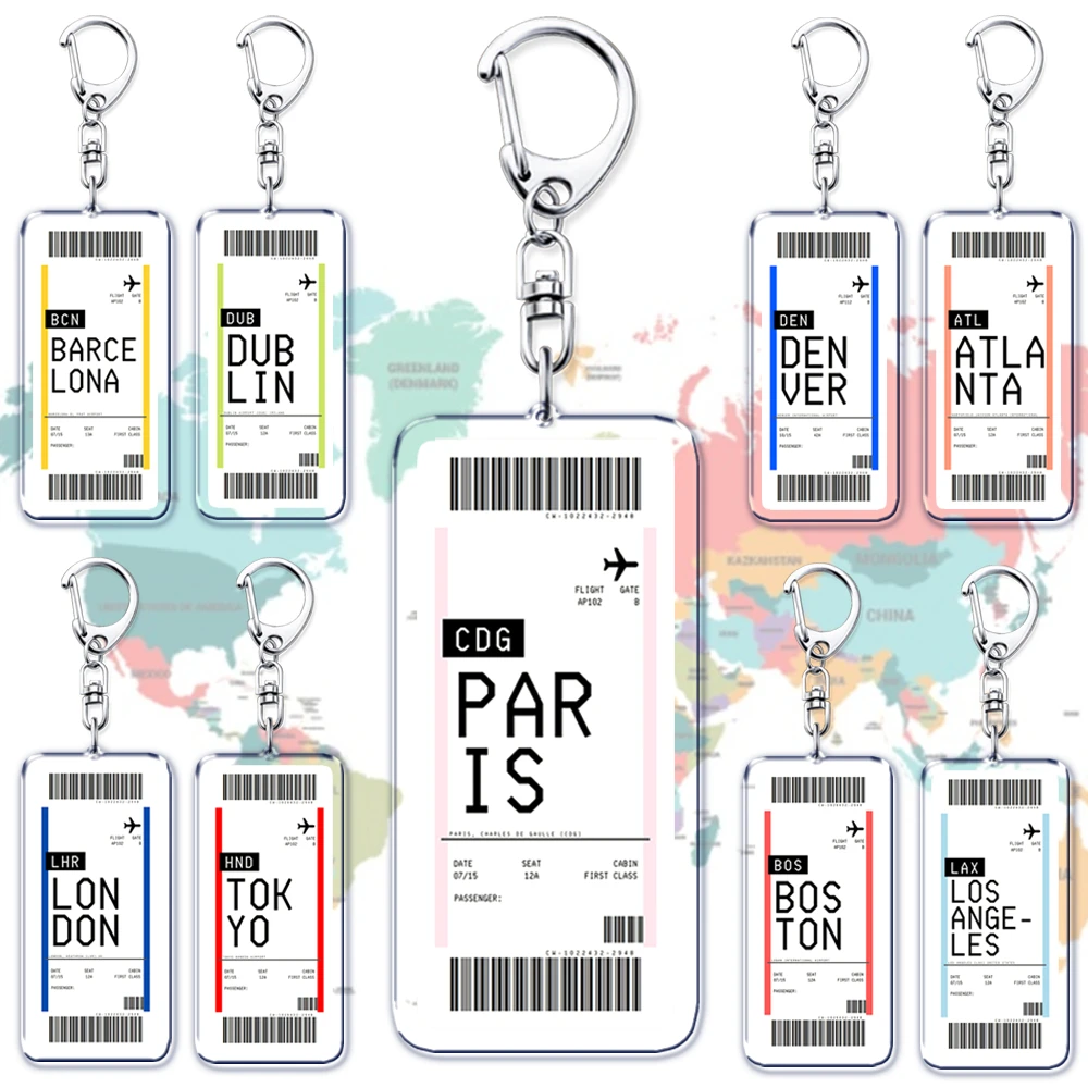 Plane Ticket Boarding Pass Key - Travel Accessories New York avaliação e preço