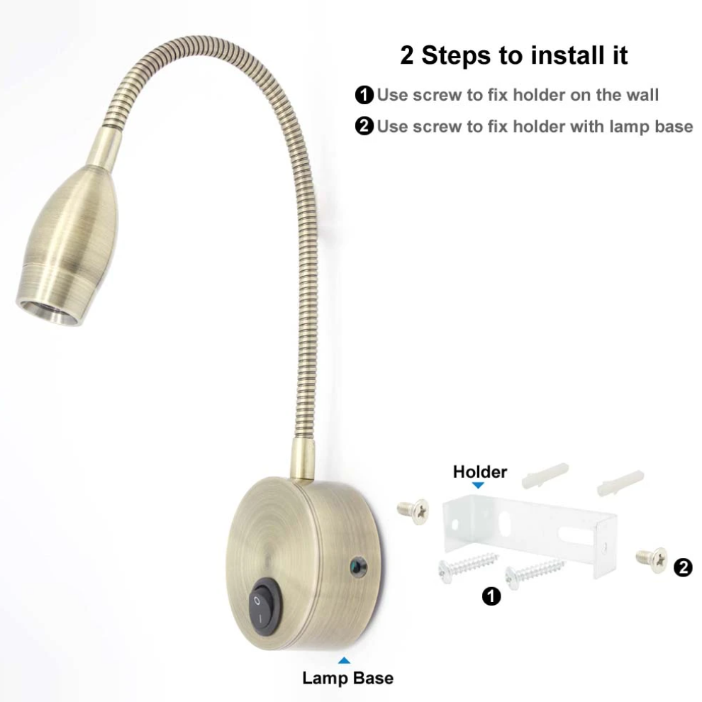 3W LED Flexible Reading Light  - Book Light Flexible avaliação e preço