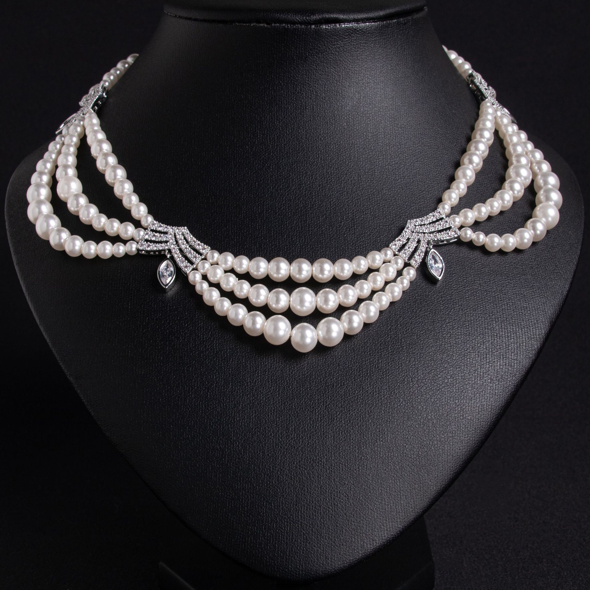 Fashion Pearl Ripple Shape Ori - Travel Jewellery & Accessories Organiser avaliação e preço