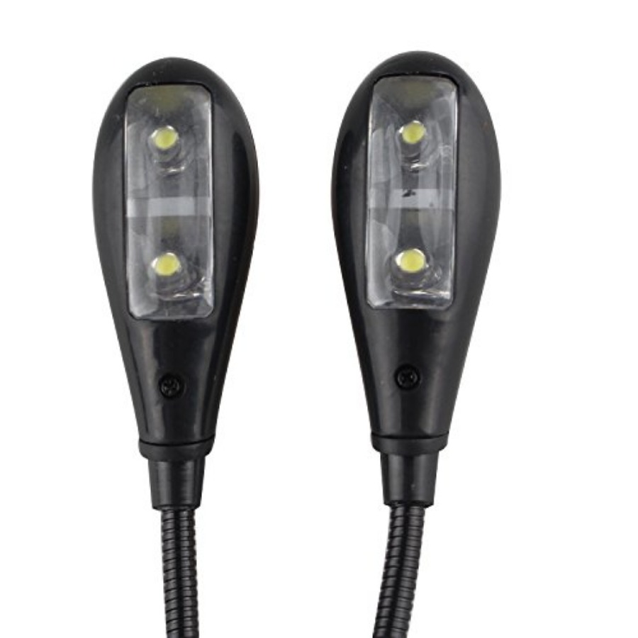 Protable Dual Head Music Stand - Book Light Flexible avaliação e preço