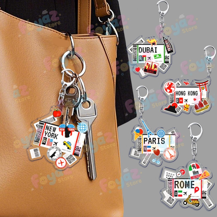 Retro Traveling Plane Keychain - Travel Accessories New York avaliação e preço