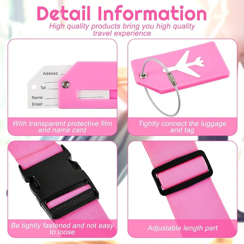 Luggage Strap Set with Luggage - Travel Accessories Luggage Straps avaliação e preço