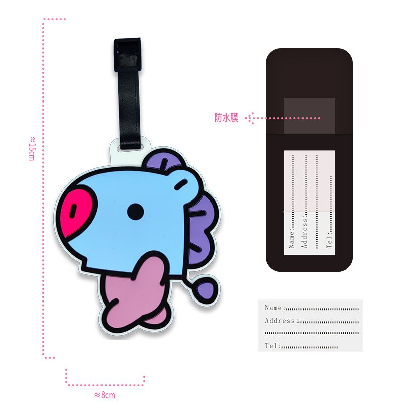 BT21 cartoon cute keychain Kaw - Travel Accessories Set avaliação e preço