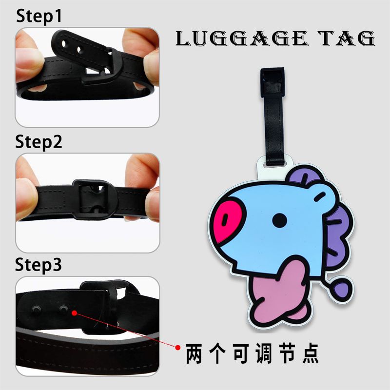 BT21 cartoon cute keychain Kaw - Travel Accessories Set avaliação e preço