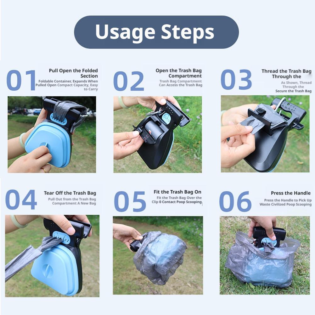 Portable Dog Waste Picker with - Travel Accessories Dog avaliação e preço