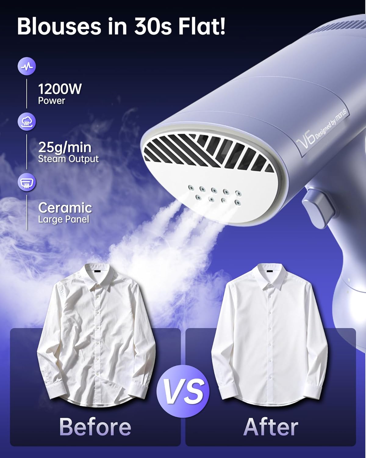3600Pa Suction Handheld Clothe - Portable Steamer Clothes avaliação e preço
