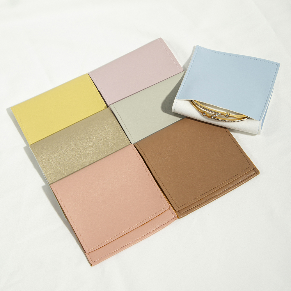 100pcs PU Leather Envelope Jew - Travel Jewellery & Accessories Organiser avaliação e preço