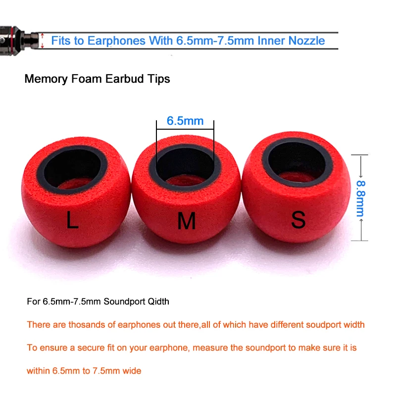 10Pair Memory Foam Tips Earplu - Earplug Set Foam avaliação e preço