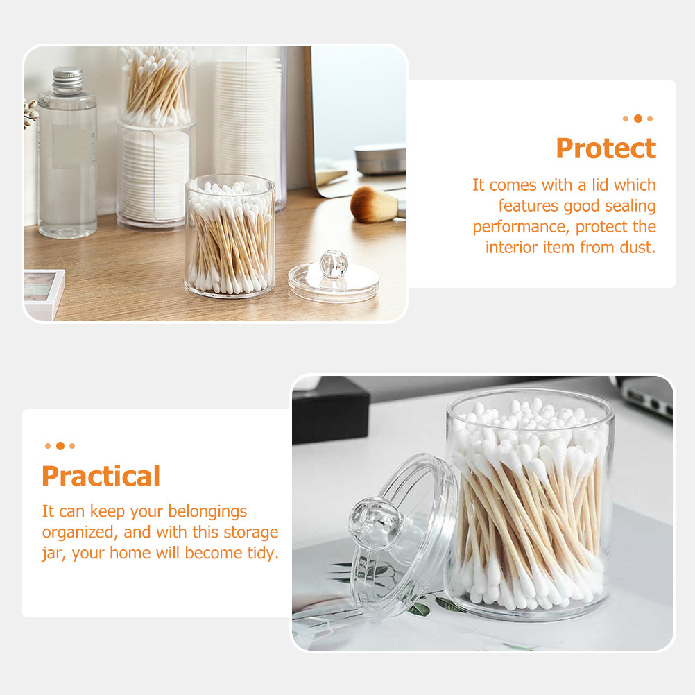 Clear Cotton Ball Dispenser Co - Travel Accessories Set avaliação e preço