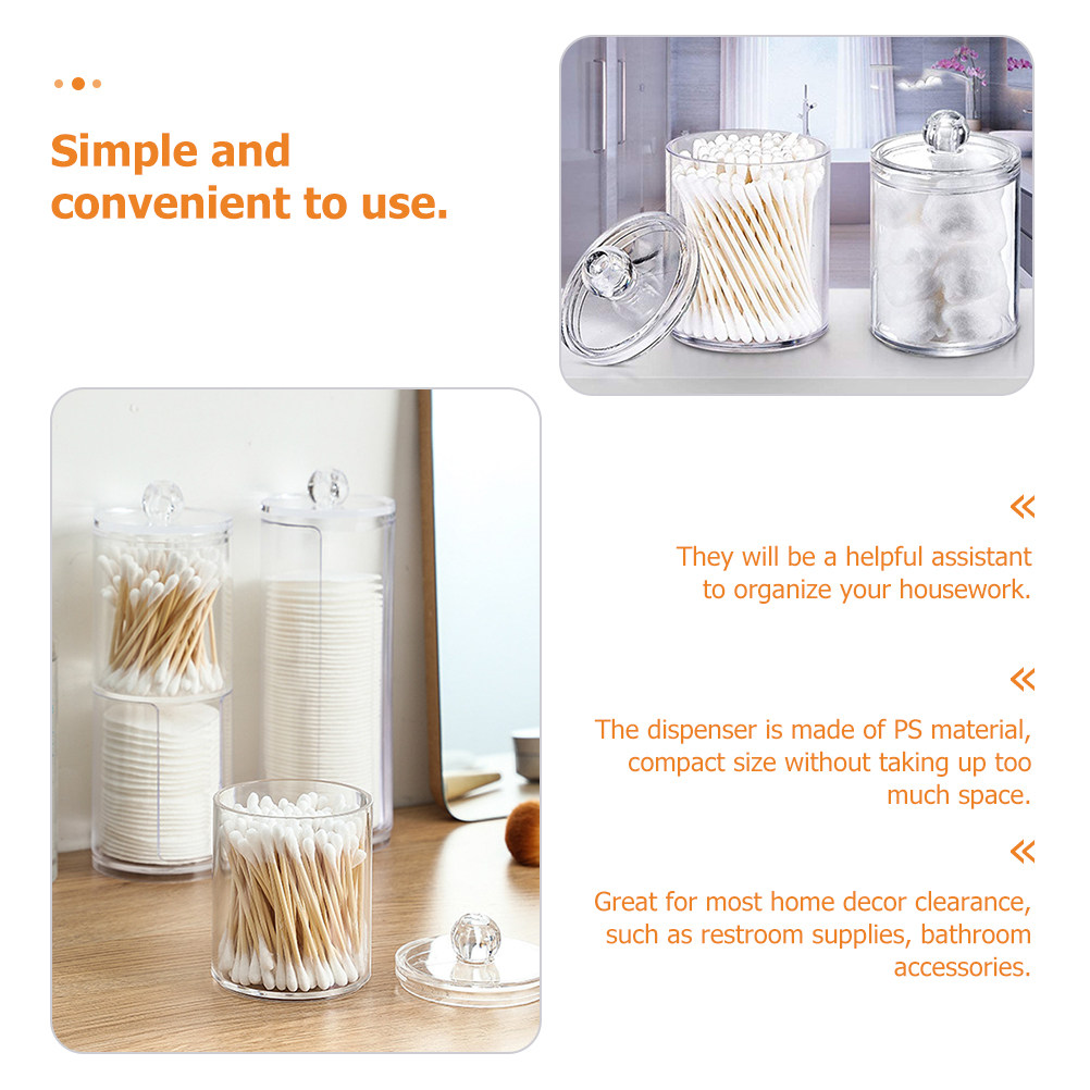 Clear Cotton Ball Dispenser Co - Travel Accessories Set avaliação e preço