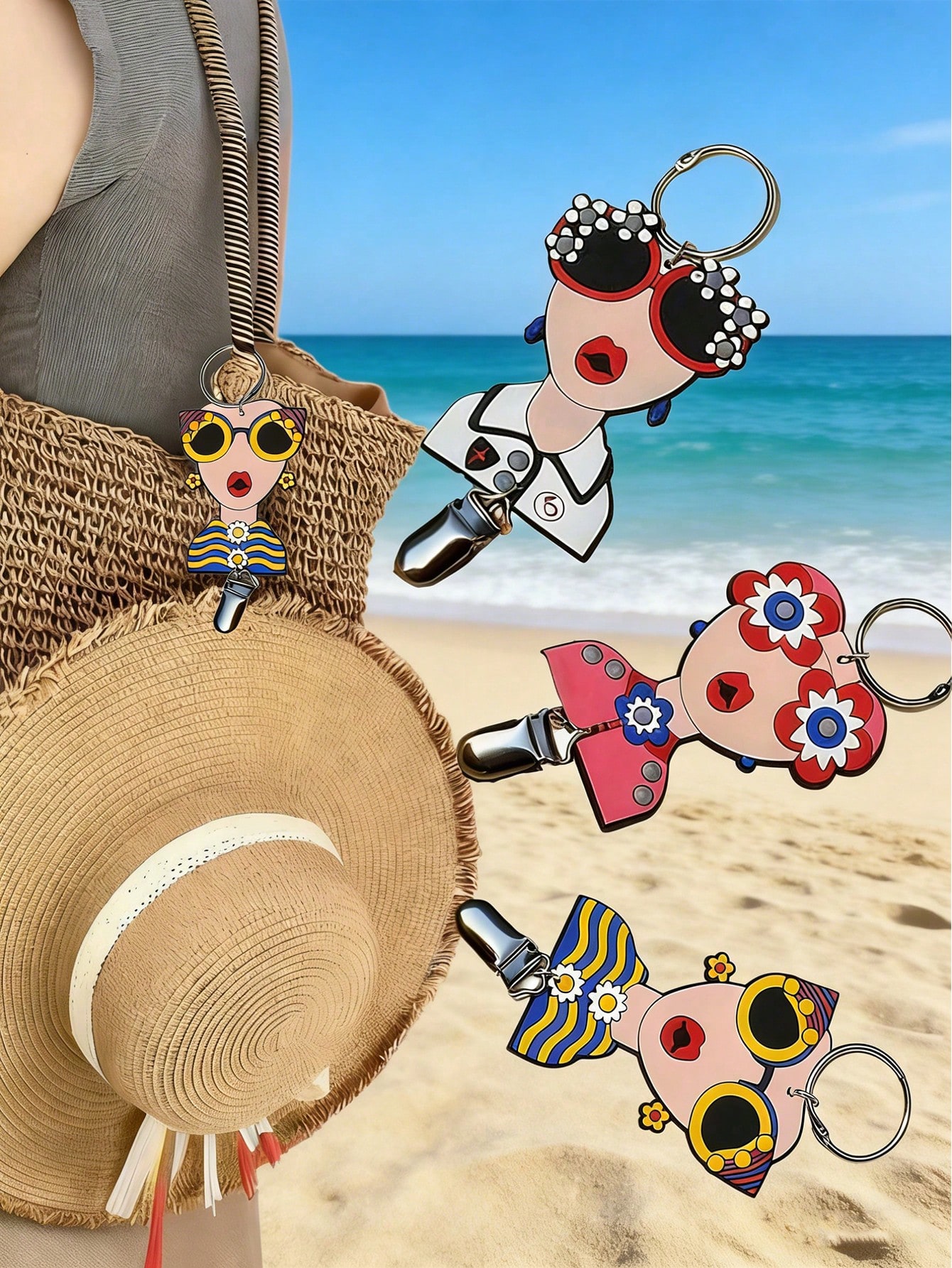 Women's Hat Clip - Cute Style  - Travel Accessories Luggage Straps avaliação e preço