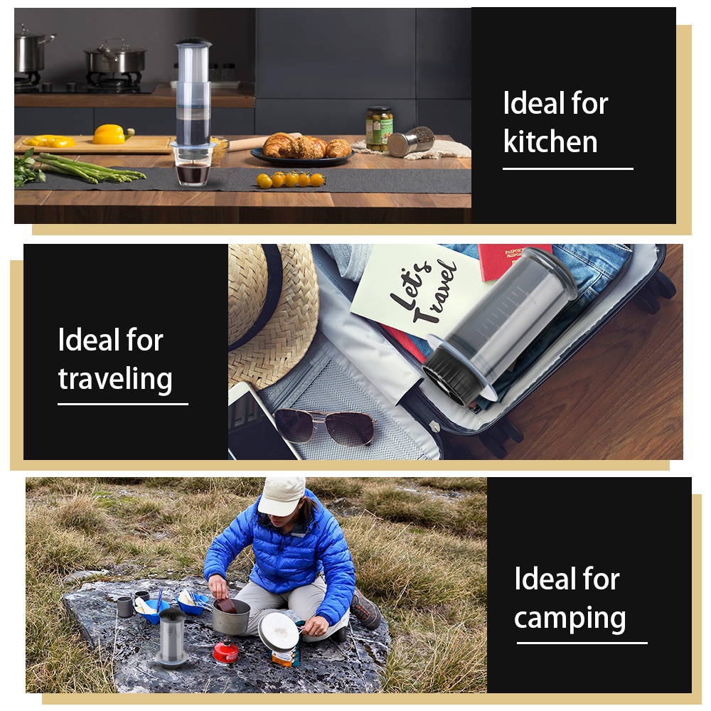 Portable Coffee Tea Maker for  - Travel Accessories Set avaliação e preço