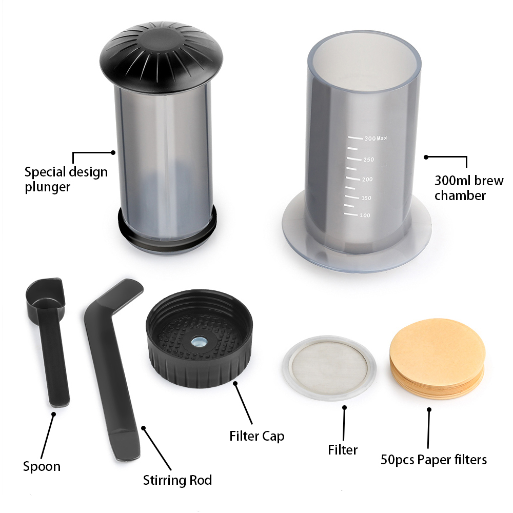Portable Coffee Tea Maker for  - Travel Accessories Set avaliação e preço