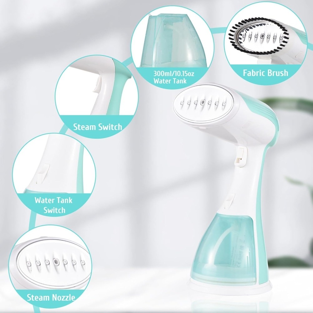 1500W Handheld Garment Steamer - Portable Steamer Clothes avaliação e preço