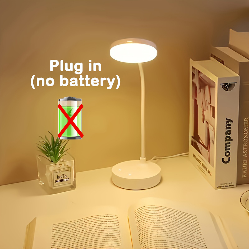 LED Desk Lamp With USB Chargin - Book Light Flexible avaliação e preço