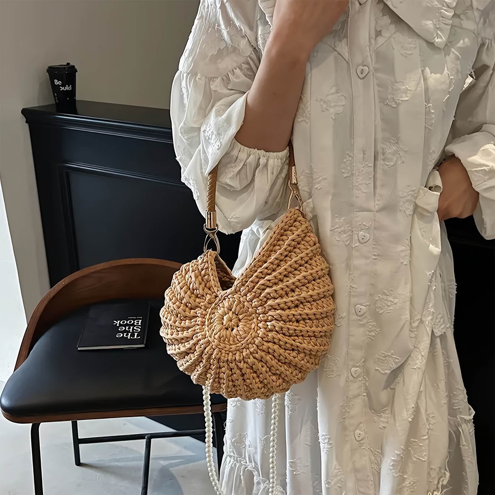 Shell Handbag, Large Capacity  - Travel Accessories Bag avaliação e preço