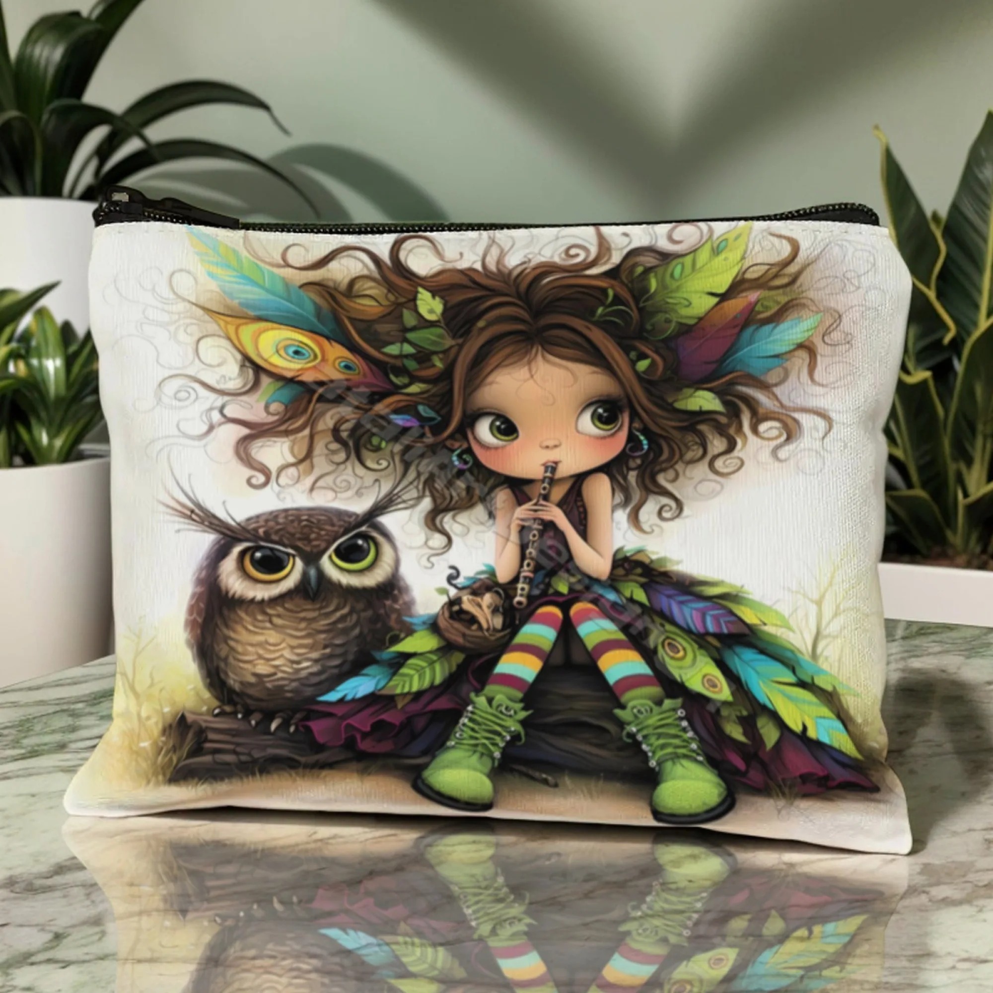 Cartoon Girl Makeup Bag Zipper - Travel Accessories Bag avaliação e preço