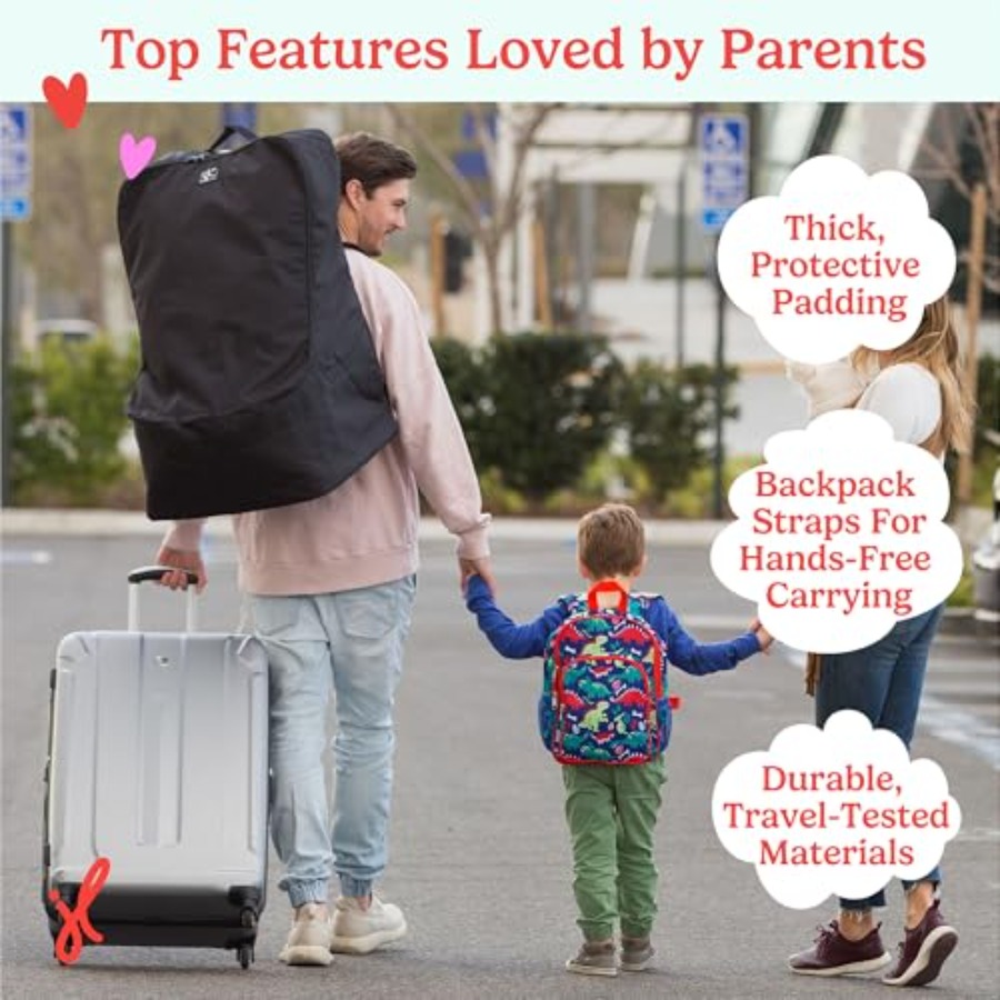 Padded Backpack Car Seat Bag f - Travel Accessories Bag avaliação e preço
