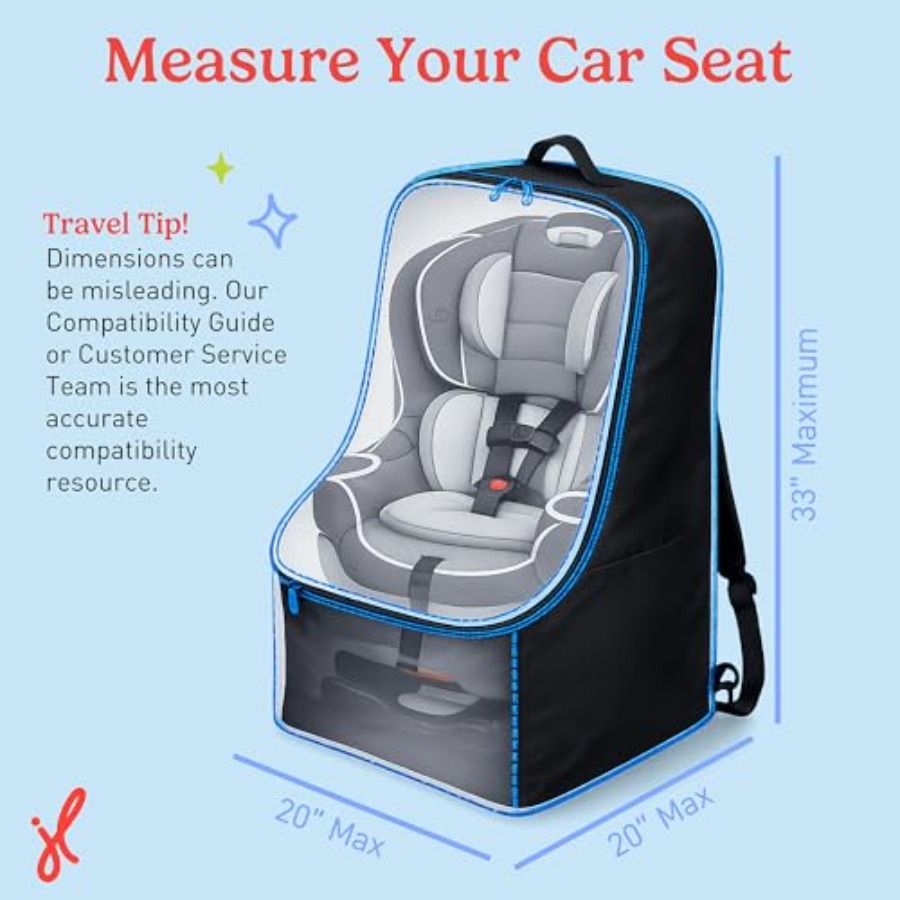 Padded Backpack Car Seat Bag f - Travel Accessories Bag avaliação e preço