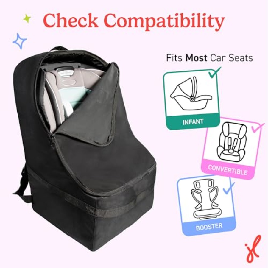 Padded Backpack Car Seat Bag f - Travel Accessories Bag avaliação e preço