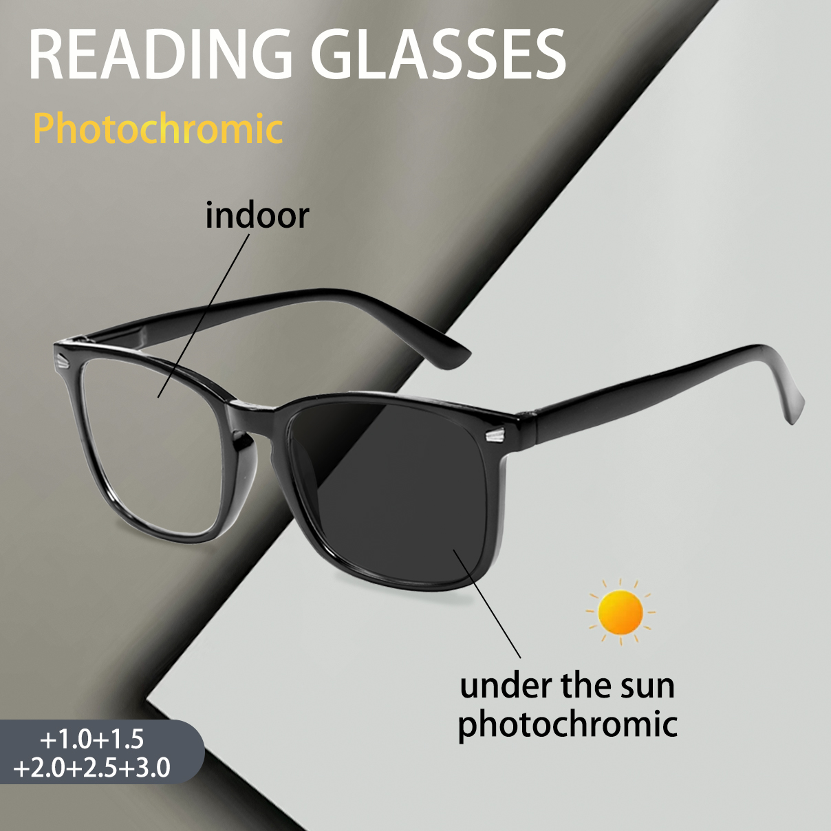 Photochromic Reading Glasses f - Book Light Flexible avaliação e preço