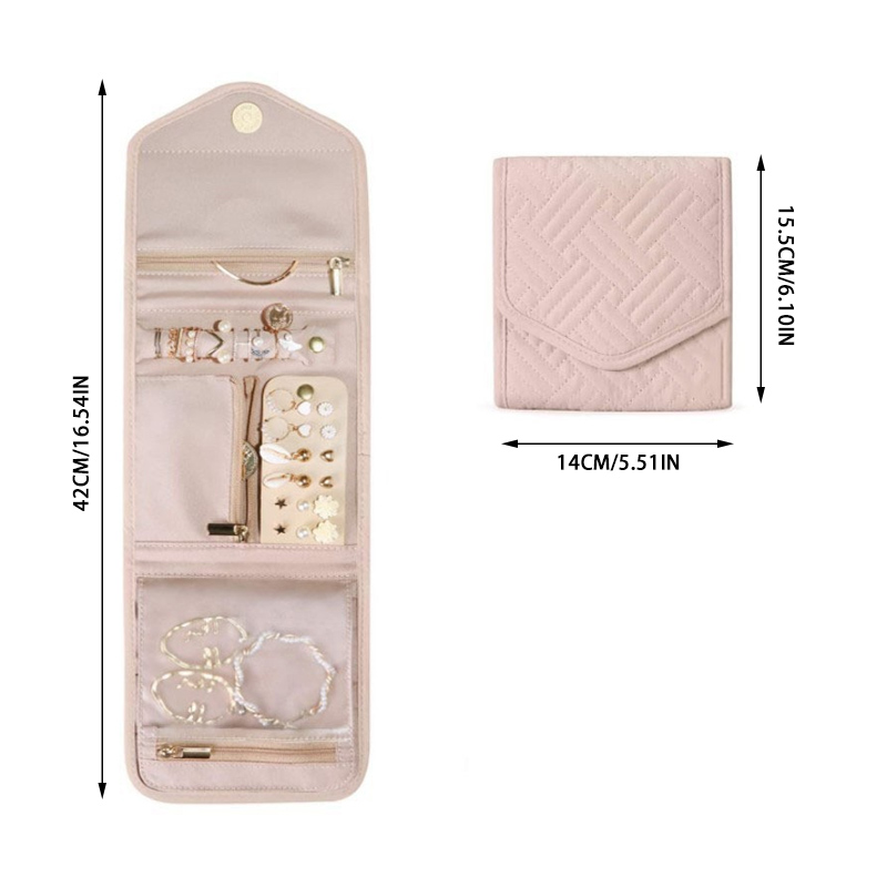 Foldable Jewellery Roll Conven - Travel Jewellery & Accessories Organiser avaliação e preço