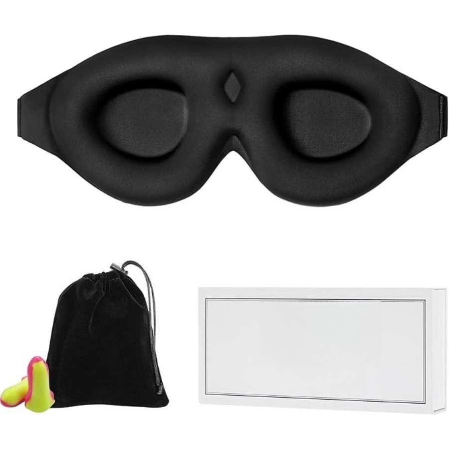 Sleep Mask Memory Foam Contour - Earplug Set Foam avaliação e preço