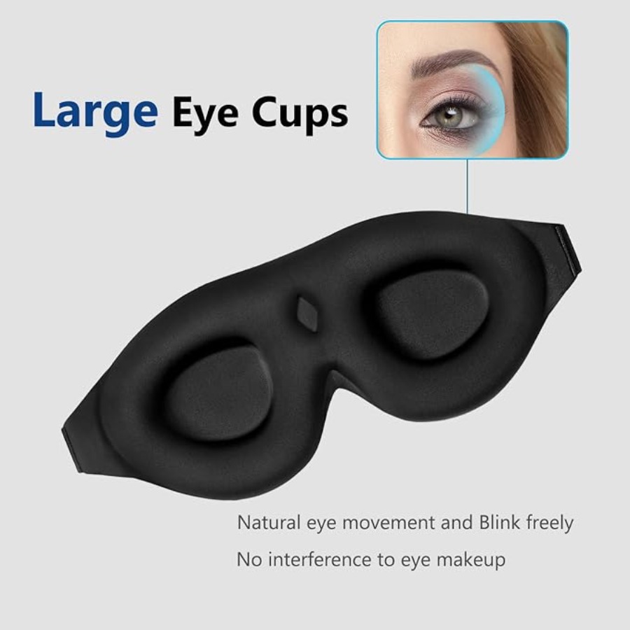 Sleep Mask Memory Foam Contour - Earplug Set Foam avaliação e preço