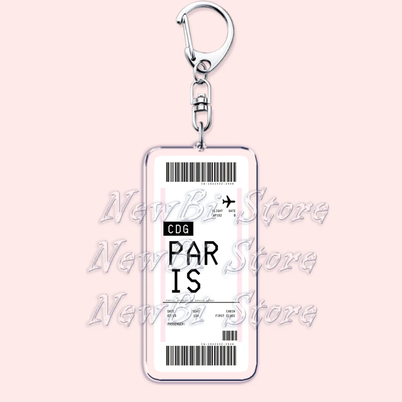 Plane Ticket Boarding Pass Key - Travel Accessories New York avaliação e preço