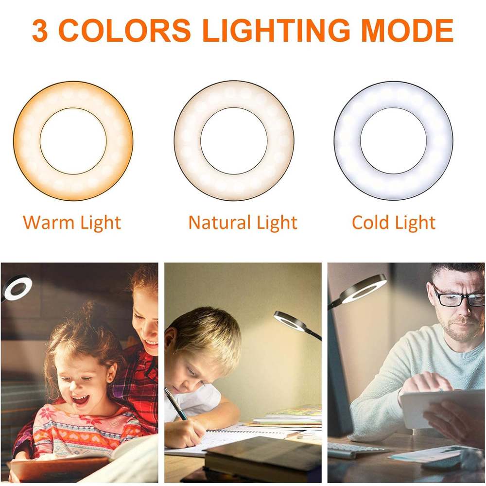 360° Flexible 48 LEDs Desk Lam - Book Light Flexible avaliação e preço